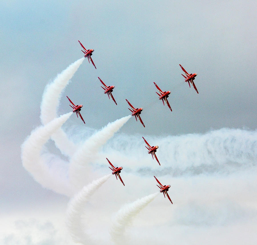 The Red Arrows #4 Photograph by Gordon James