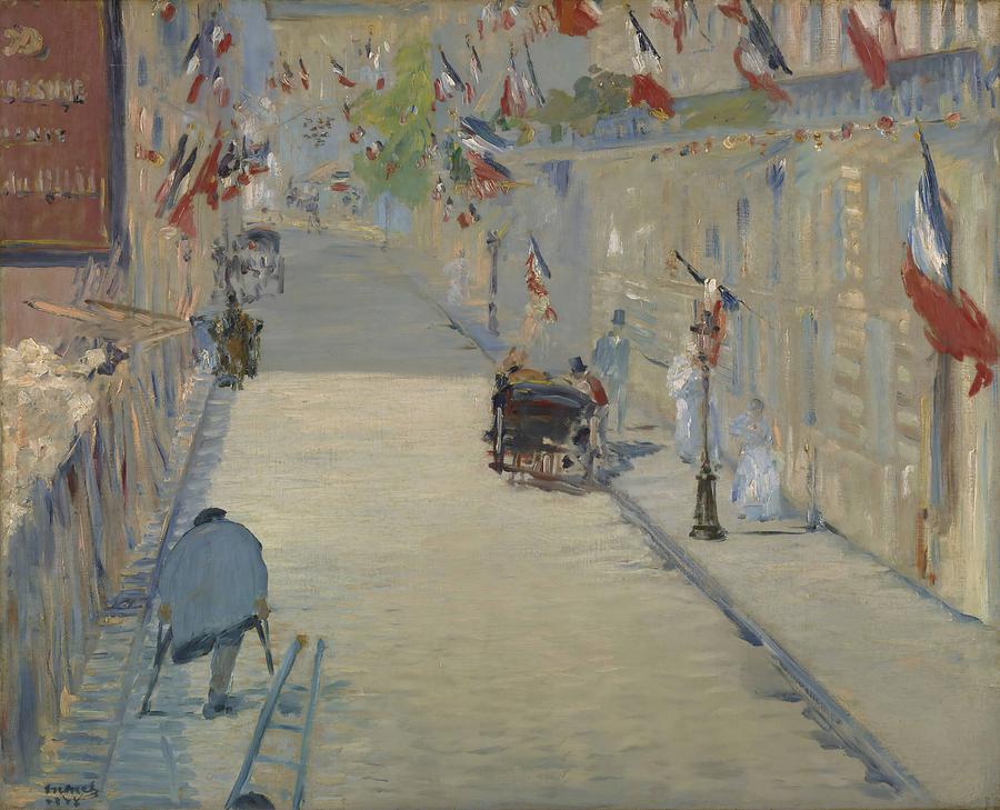 Edouard Manet Painting - The Rue Mosnier with Flags  #4 by Edouard Manet