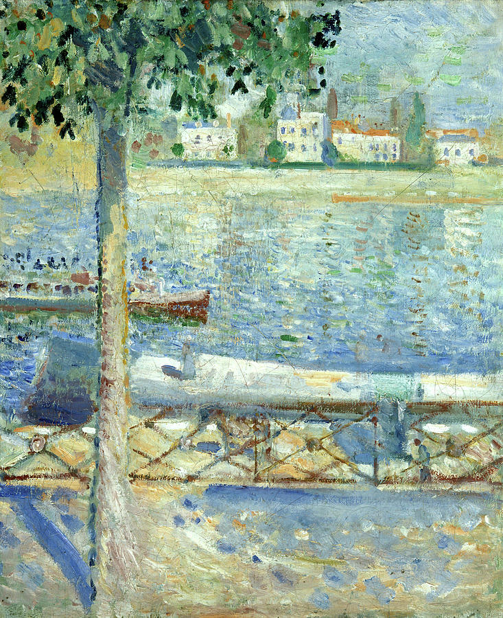 Edvard Munch Painting - The Seine at Saint Cloud  #4 by Edvard Munch