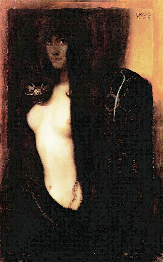 The Sin #4 Painting by Franz von Stuck