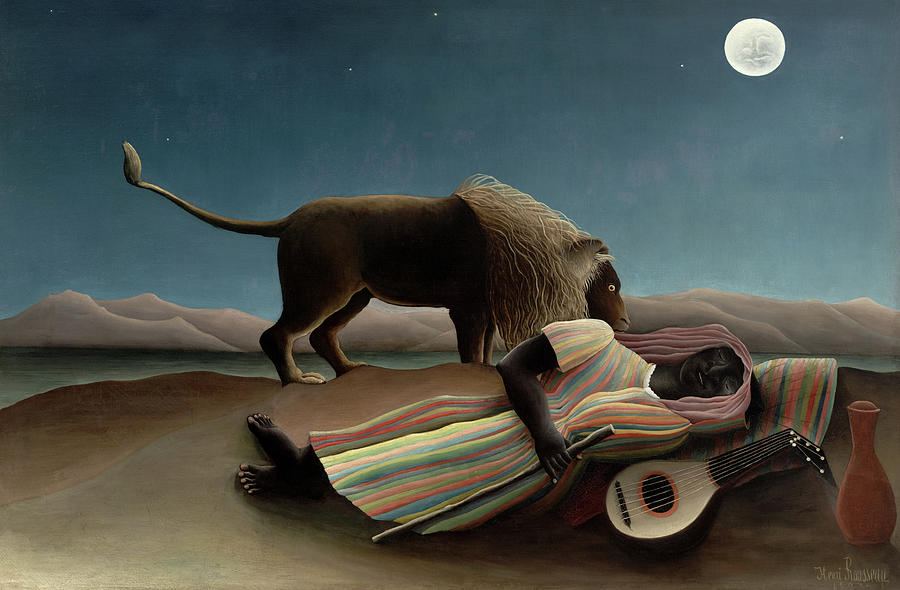 Henri Rousseau Painting - The Sleeping Gypsy #4 by Henri Rousseau
