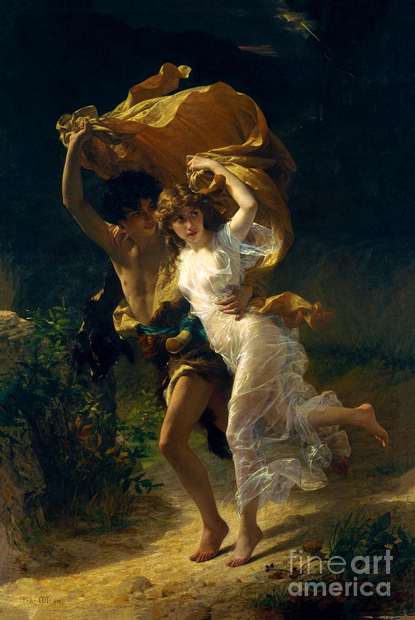 Pierre Auguste Cot Painting - The Storm #4 by Pierre Auguste Cot