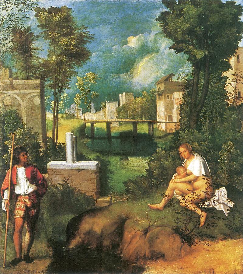 Giorgione Painting - The Tempest by Giorgione