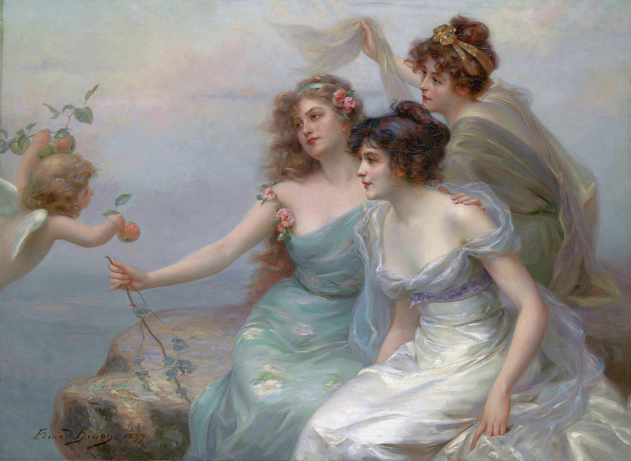 Magic Painting - The Three Graces #4 by Edouard Bisson