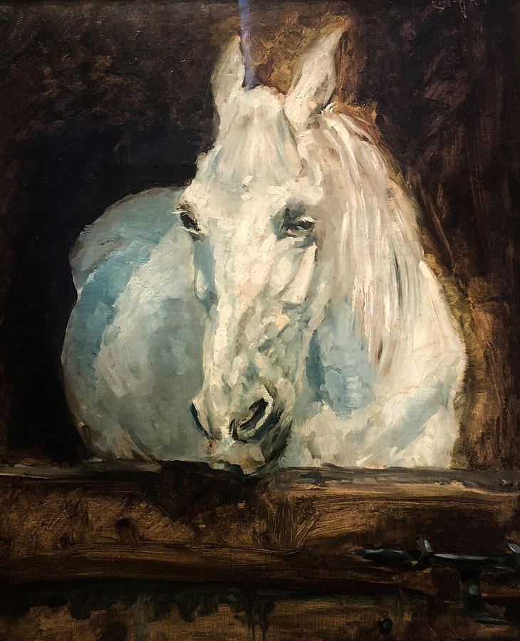 The White Horse Gazelle #4 Painting by Henri de Toulouse-Lautrec