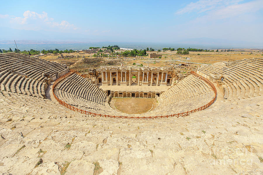 Theater of Hierapolis archaeological site in Turkey #4 Digital Art by Benny Marty
