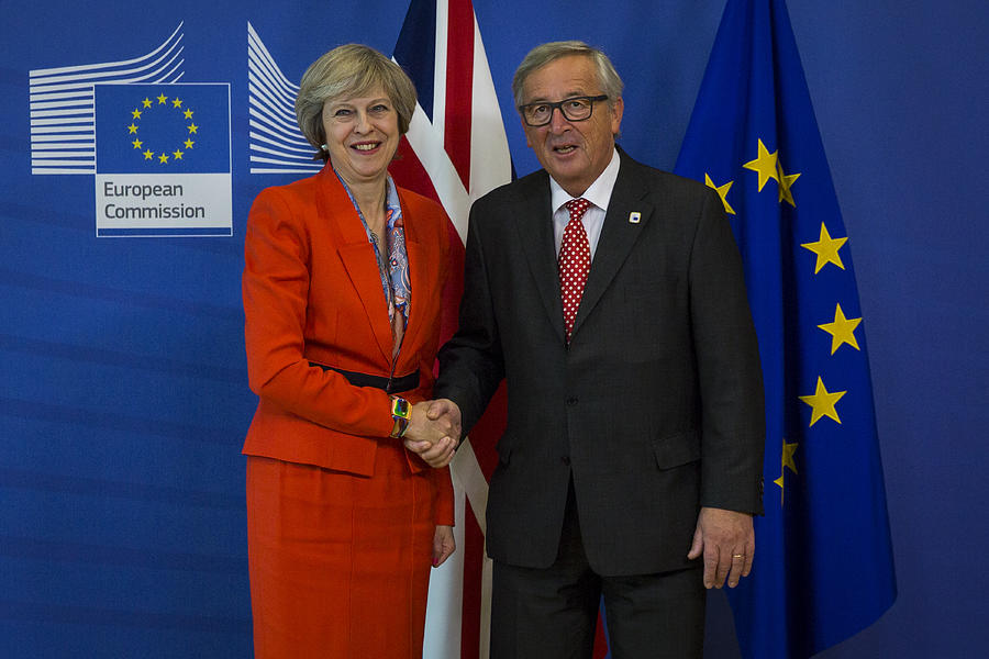 Theressa May Attends Her First EU Council Meeting As British Prime Minister Photograph by Jack Taylor