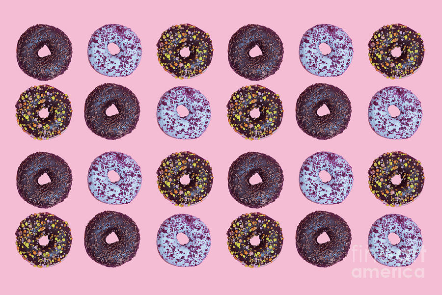 Top View To The Donuts Photograph