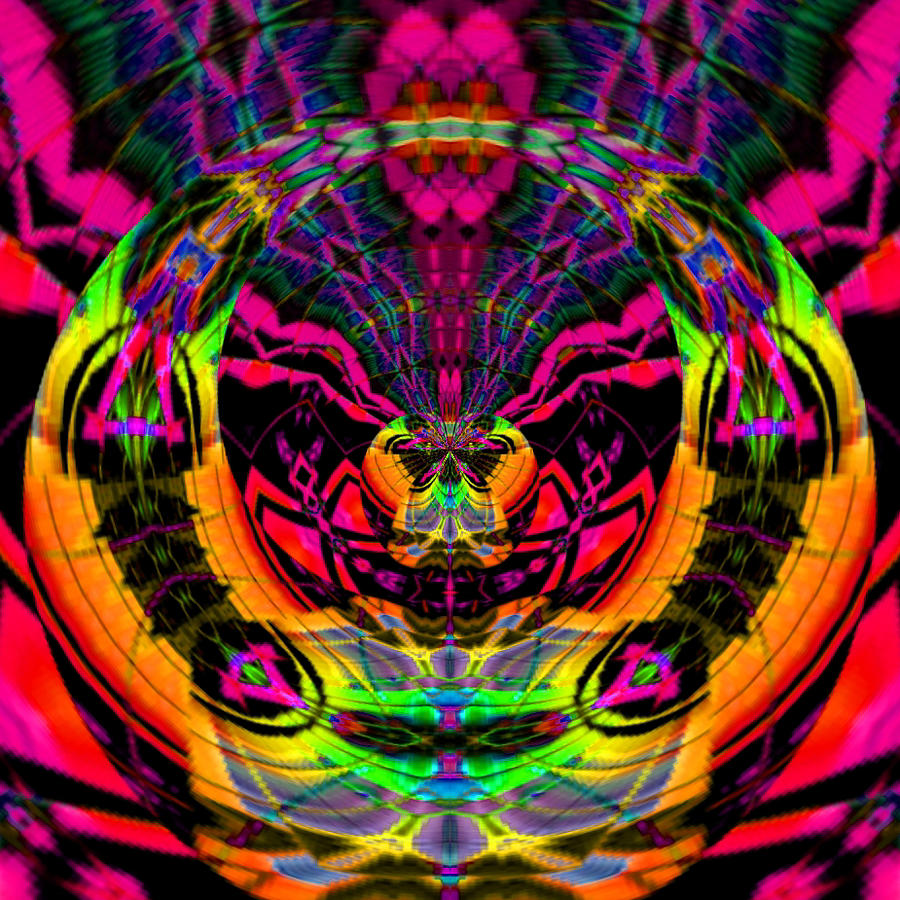 Trippy Face Digital Art by Greta Rozanska - Fine Art America