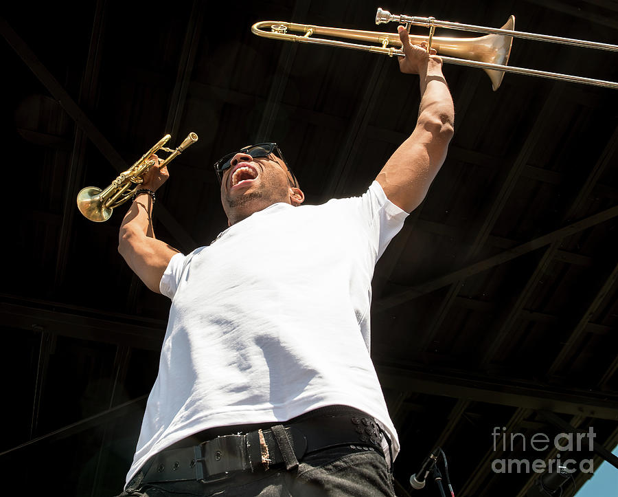 Trombone Shorty and Orleans Avenue #4 Photograph by David Oppenheimer