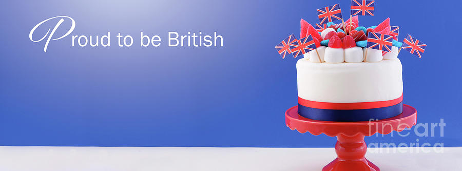 UK celebration cake #4 Photograph by Milleflore Images