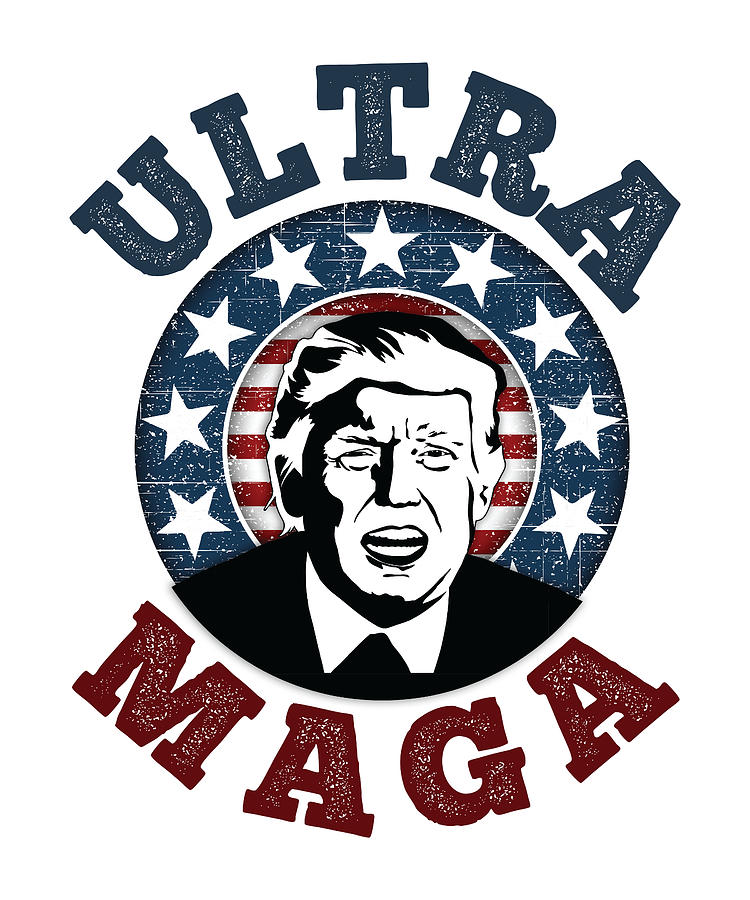 Ultra Maga Funny Trump Biden USA Gift July 4th Digital Art by Qwerty ...