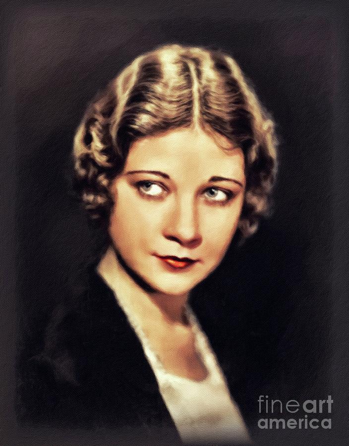 Una Merkel, Vintage Actress Painting by Esoterica Art Agency - Fine Art ...