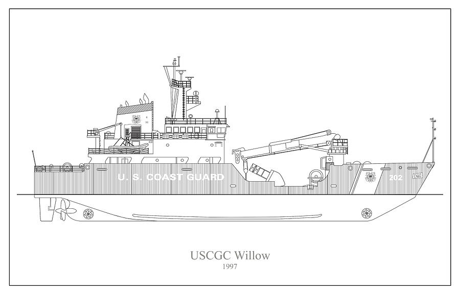 w03 - United States Coast Guard Cutter Willow wlb-202 by JESP Art and Decor w03 - United States Coast Guard Cutter Willow wlb-202 by JESP Art and Decor