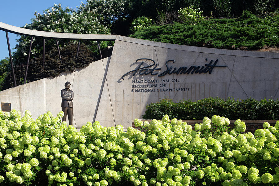 University of Tennesse Pat Summitt front view statue Photograph by Eldon McGraw