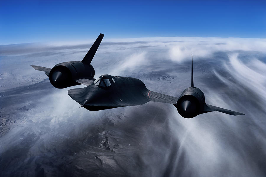 Usaf Sr 71a Blackbird Mixed Media By Erik Simonsen Pixels