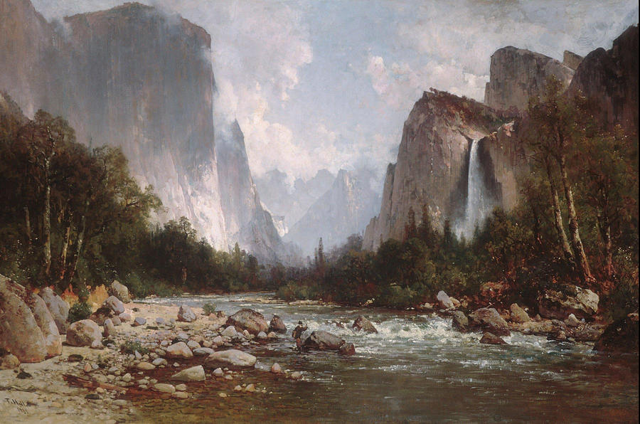 Thomas Hill Painting - View of Yosemite Valley  #4 by Thomas Hill