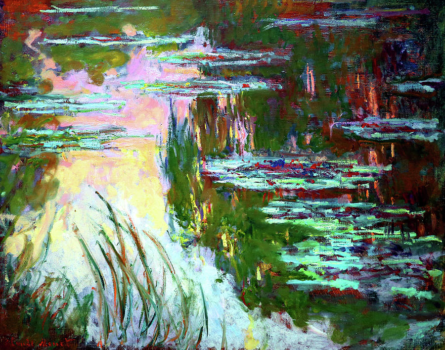 Claude Monet Painting - Water Lily Pond #4 by Jon Baran