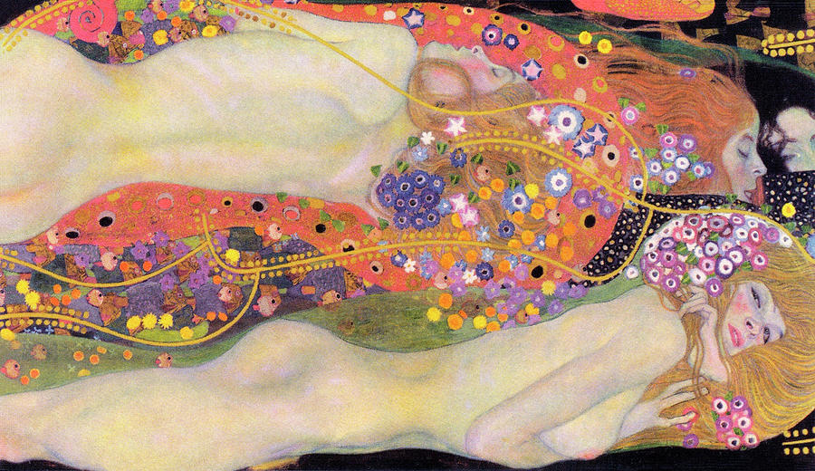 Gustav Klimt Painting - Water Serpents II #4 by Gustav Klimt