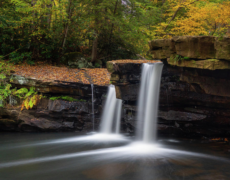 Waterfall on Deckers Creek near Masontown WV #4 Photograph by Steven Heap