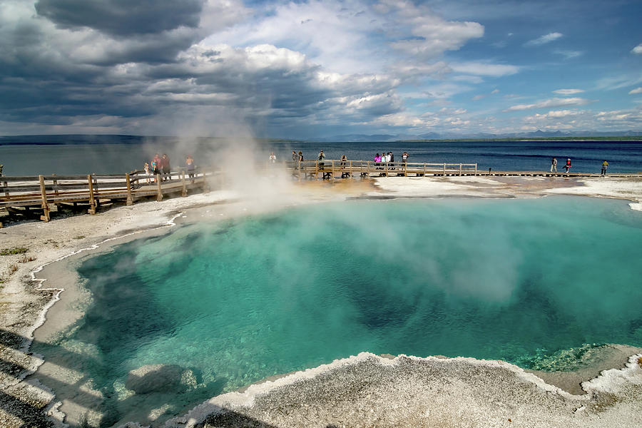 West Thumb Geyser Basin, Yellowstone National Park, Wyoming. #4 Photograph by Alex Grichenko