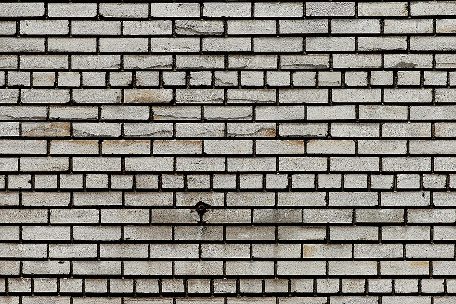 White Brick Wall Photograph