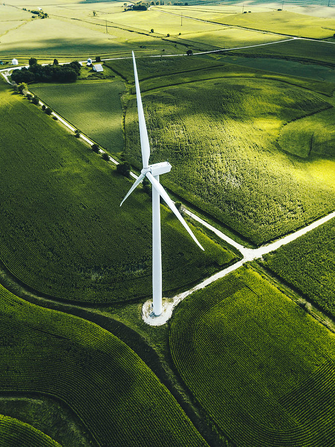 Wind Turbine In Iowa #4 Photograph by Franckreporter