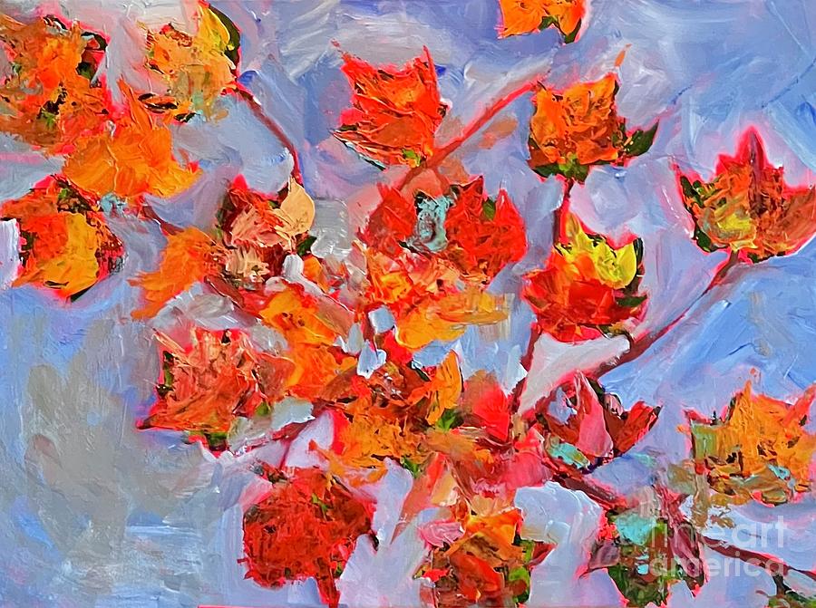4 Winds Blowing  Painting by Sherry Harradence
