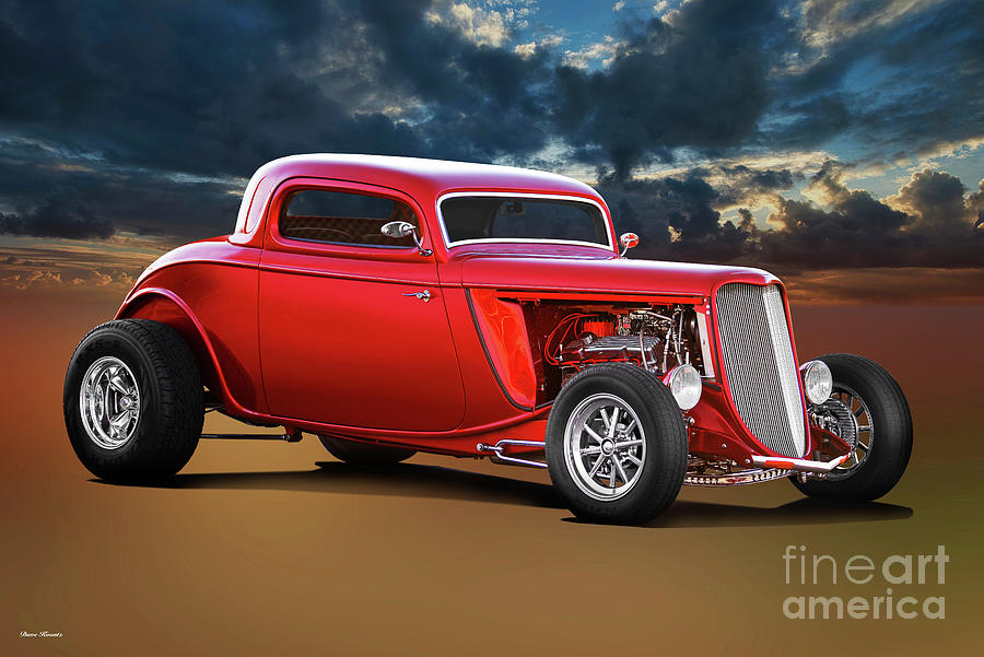 1934 Ford Three-Window Coupe #40 Photograph by Dave Koontz