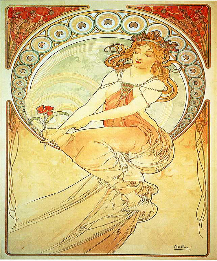 Alphonse Mucha Painting by Henri Karimi - Pixels