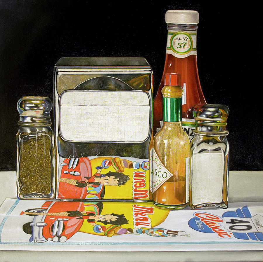 Still Life Painting - 40 Classic Diner by Vic Vicini