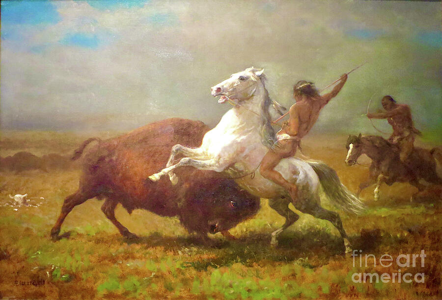Albert Bierstadt  Painting - The Last of the Buffalo #21 by Albert Bierstadt