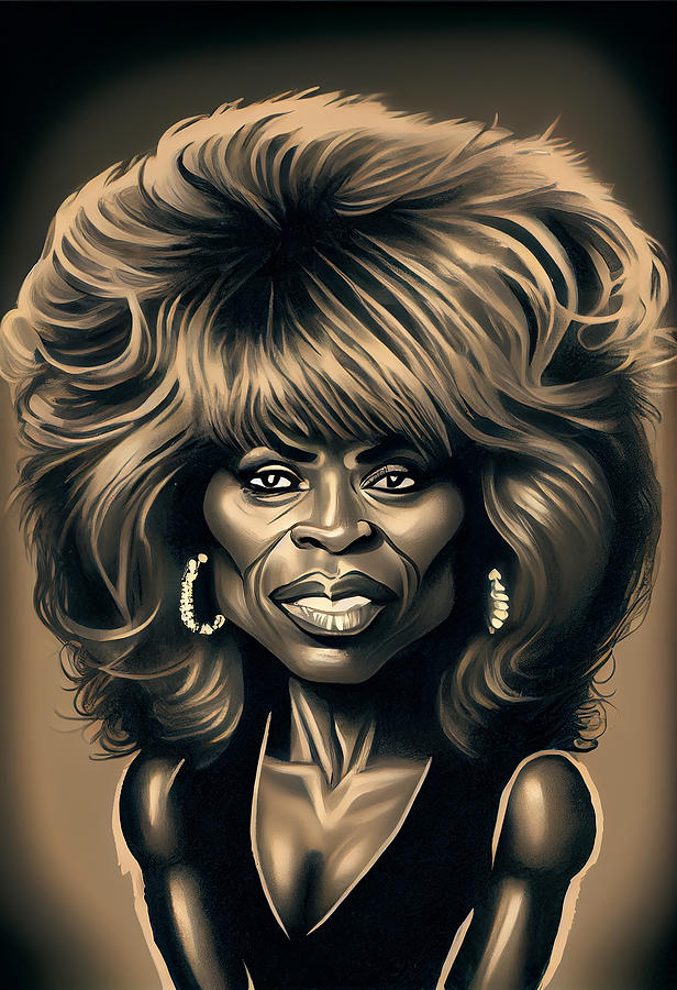 Tina Turner Caricature Mixed Media By Stephen Smith Galleries Fine Art America 