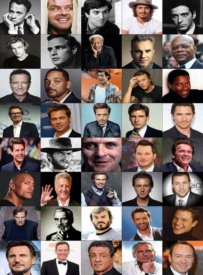 40 Top Male Actors Photograph by Pheasant Run Gallery