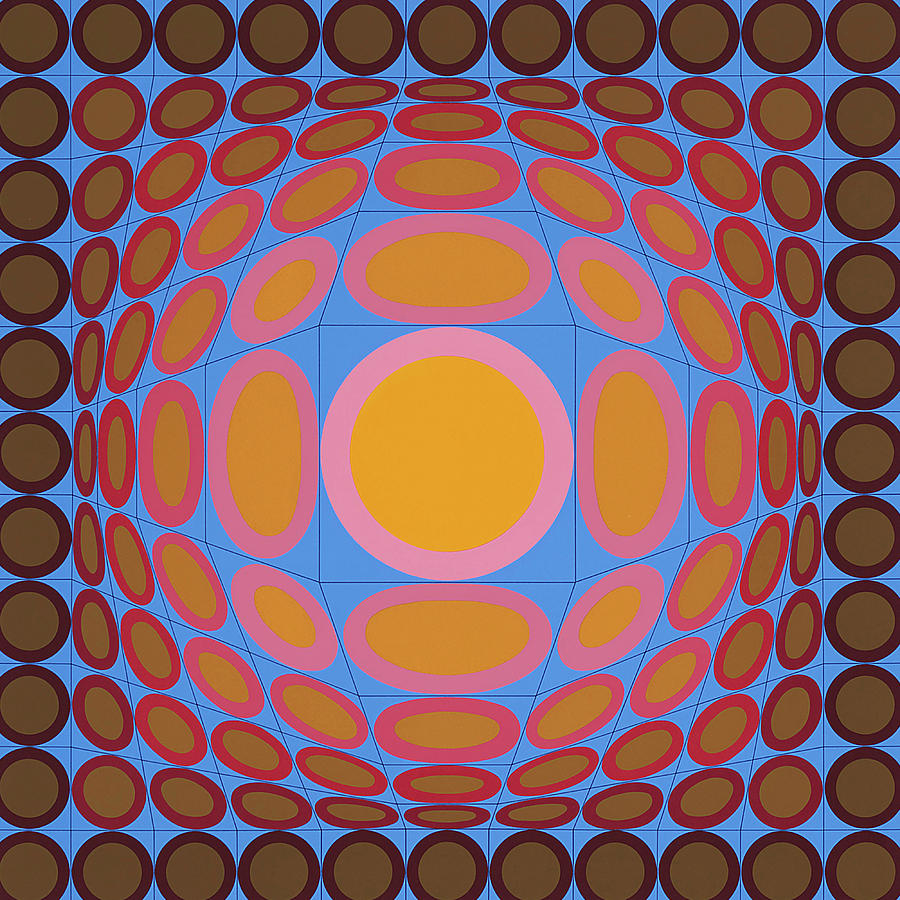 Victor Vasarely Painting by Henri Karimi - Pixels