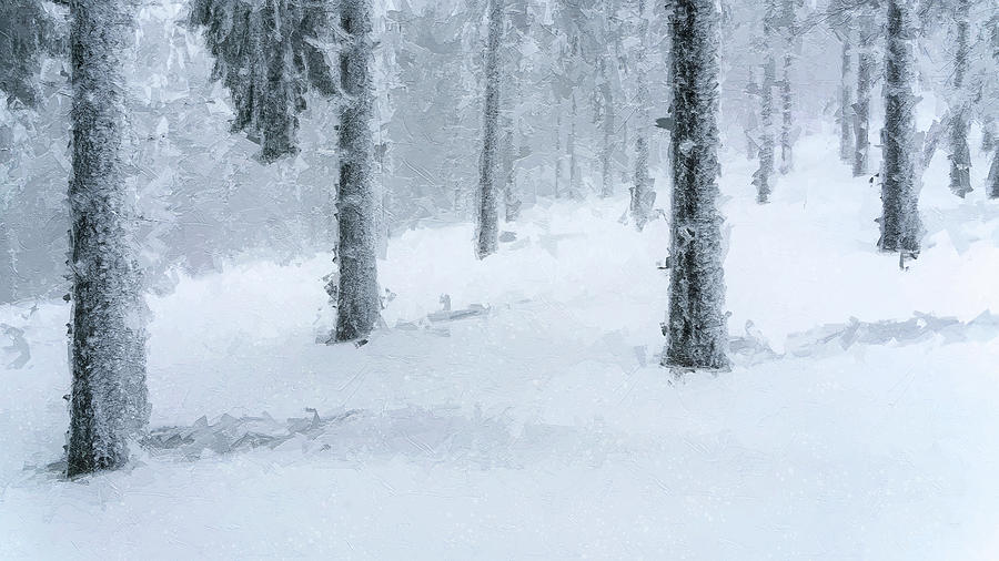 Winter Story #40 Digital Art by TintoDesigns
