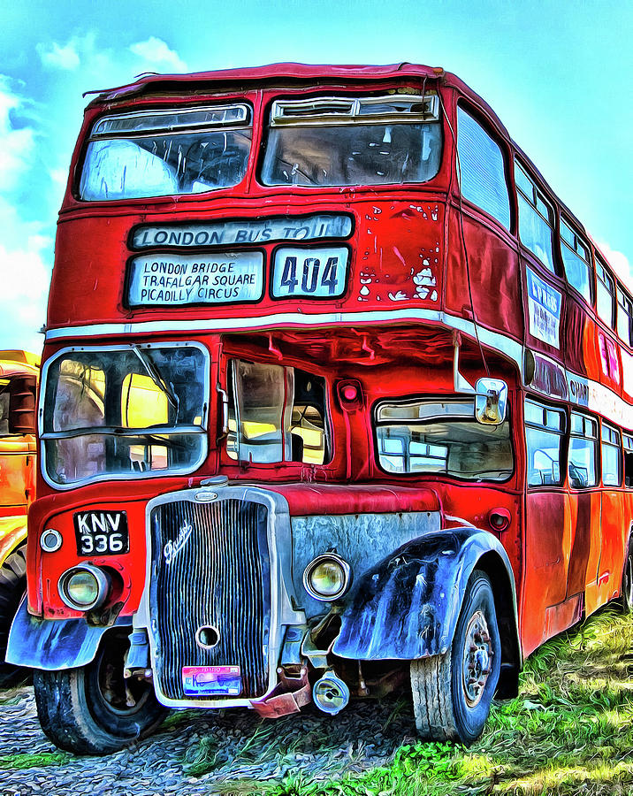 London Photograph - 404 London Bus Tour by Thom Zehrfeld