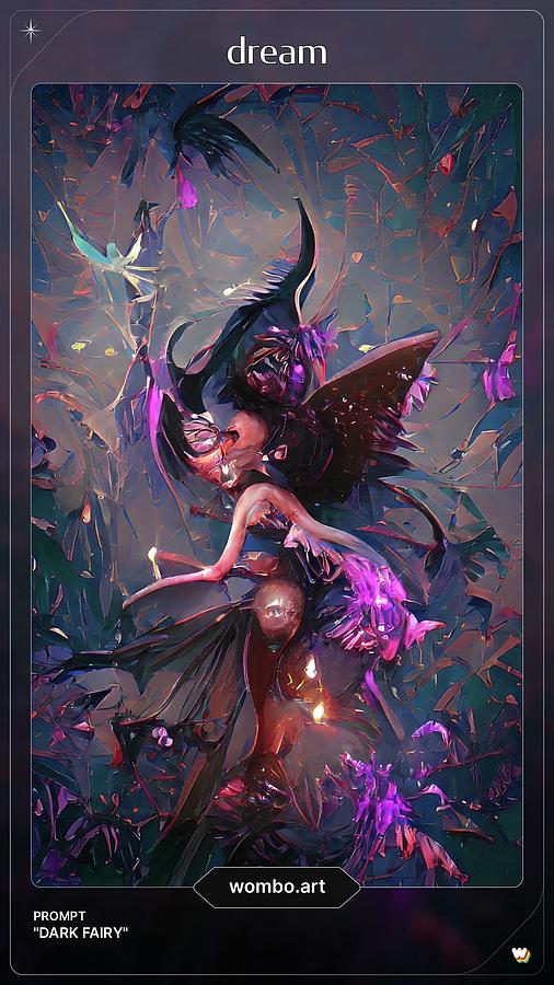 Dark Fairy 3 Digital Art by Denise F Fulmer