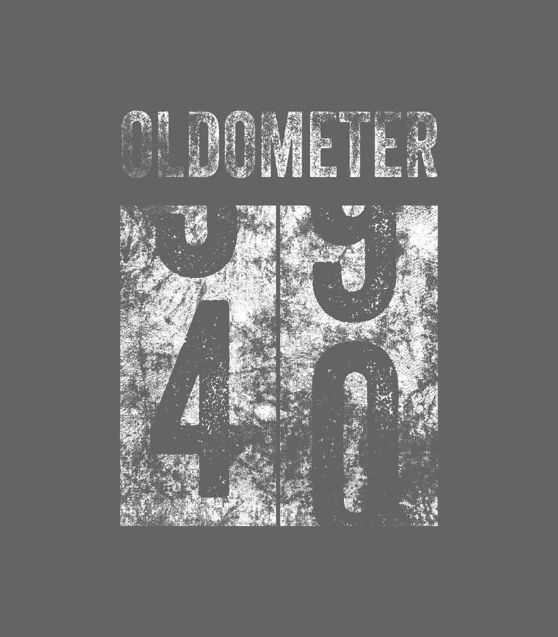 40Th Birthday Vintage 1982 Oldometer 40 Years Old Digital Art by Banar ...