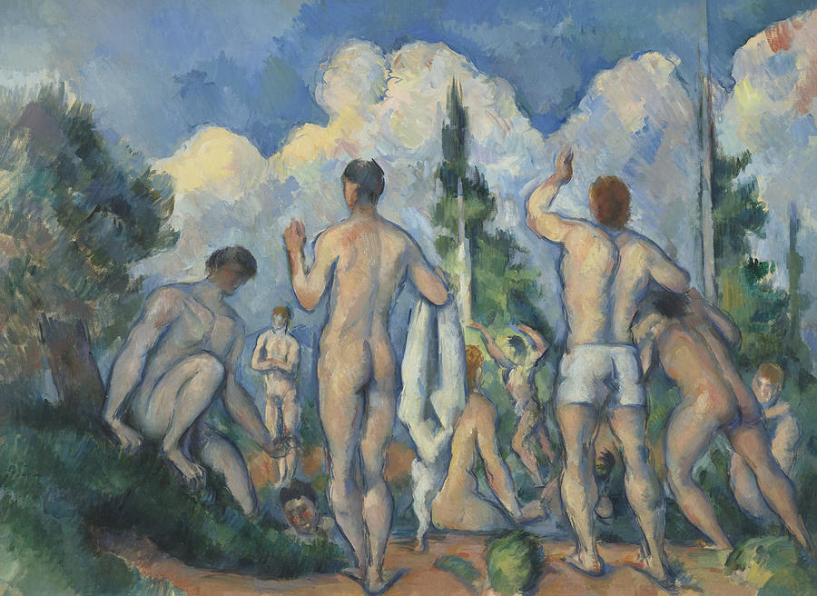 Tree Painting - Bathers by Paul Cezanne by Mango Art