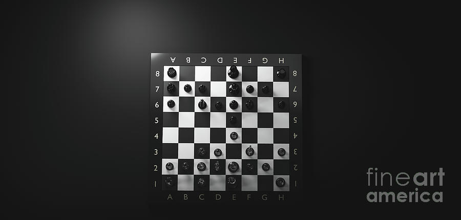Chess game. Strategic desicion making. Plan and competition #41 Photograph by Michal Bednarek
