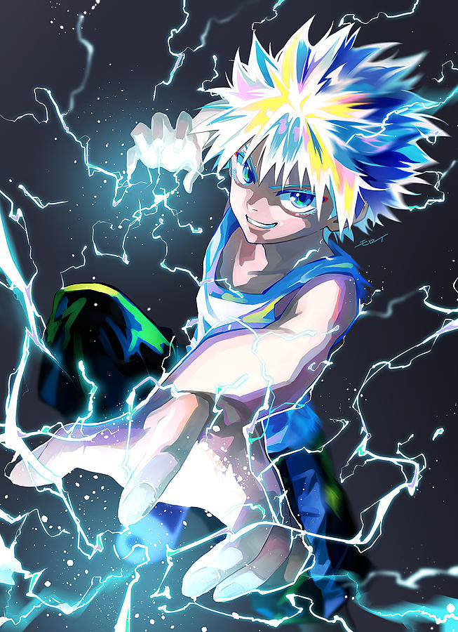 Killua Zoldyck Lightning Digital Art by Nguyen Hai - Fine Art America