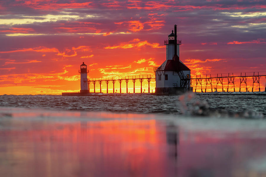 St. Joseph Michigan Lighthouse Photograph By Molly Pate - Fine Art America