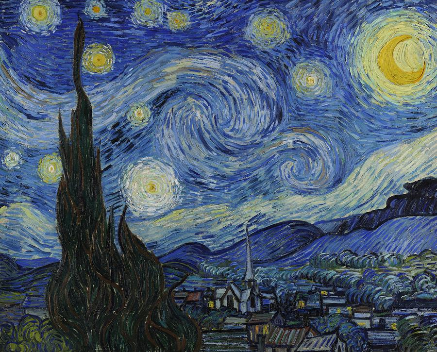 Vincent Van Gogh Painting - The Starry Night by Vincent Van Gogh