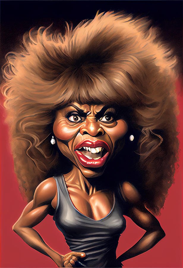 Tina Turner Caricature Mixed Media By Stephen Smith Galleries Fine Art America 