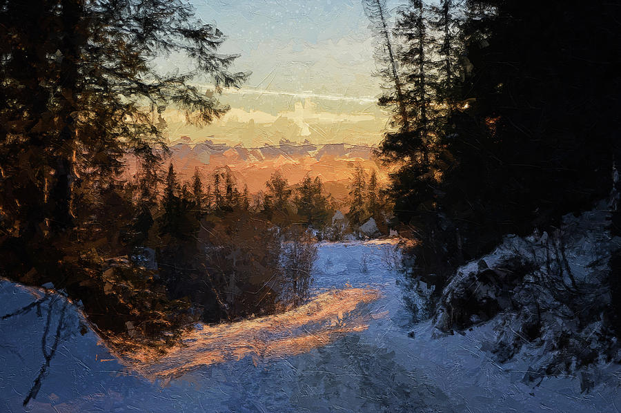 Winter Story #41 Digital Art by TintoDesigns