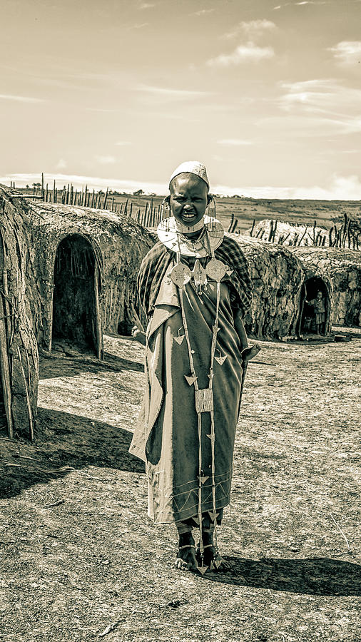 Portrait Young Maasai Woman 4134 Photograph