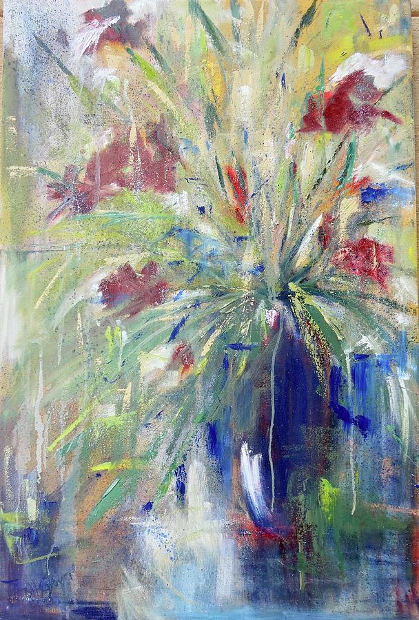 #414 Sherrys Flowers  #414 Painting by Barbara Hammett Glover