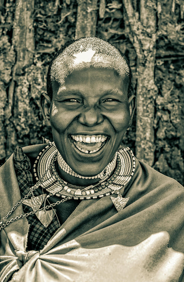 Portrait Maasai Woman Ngorongoro 4187 Photograph by Amyn Nasser