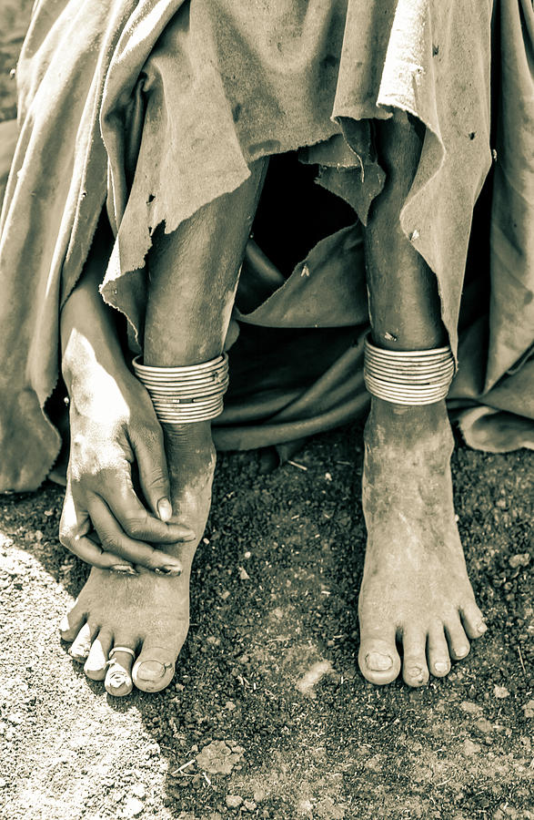 Portrait Feet Maasai Woman 4192 Photograph by Amyn Nasser